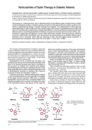 particularities of statin therapy in diabetic