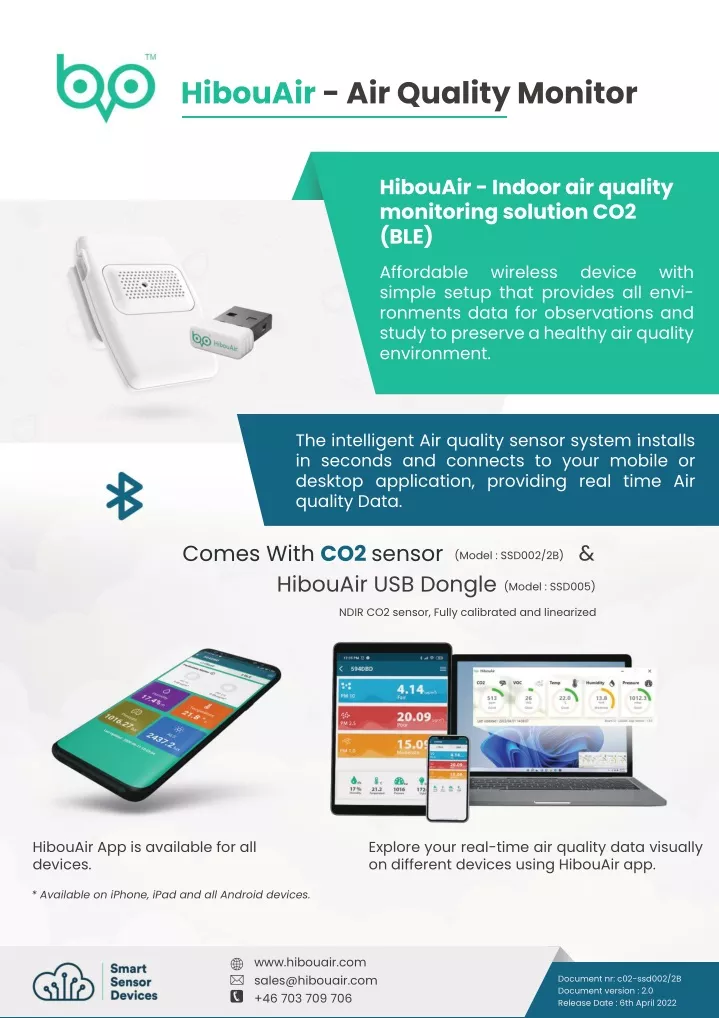 hibouair air quality monitor