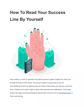 How To Read Your Success Line By Yourself