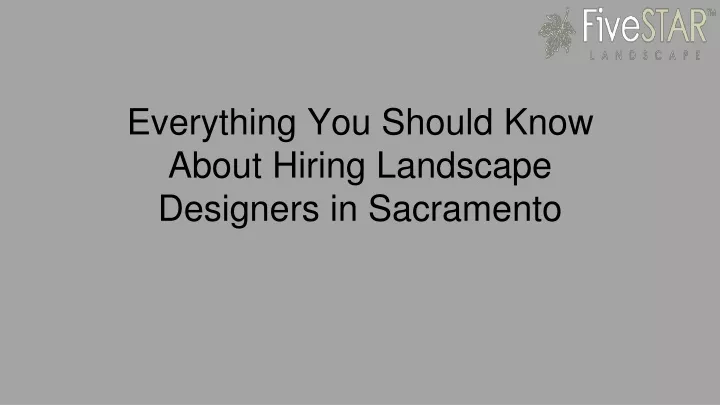 everything you should know about hiring landscape