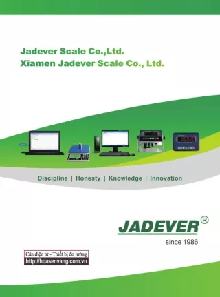 JADEVER weighing scale New Catalogue 2022-hoasenvang.vn