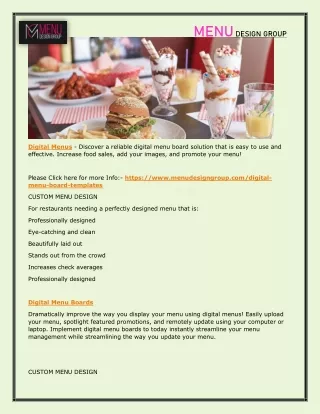 menu design group