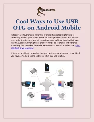 Cool Ways to Use USB OTG on Android Mobile