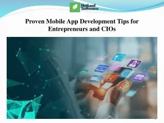 Proven Mobile App Development Tips for Entrepreneurs and CIOs
