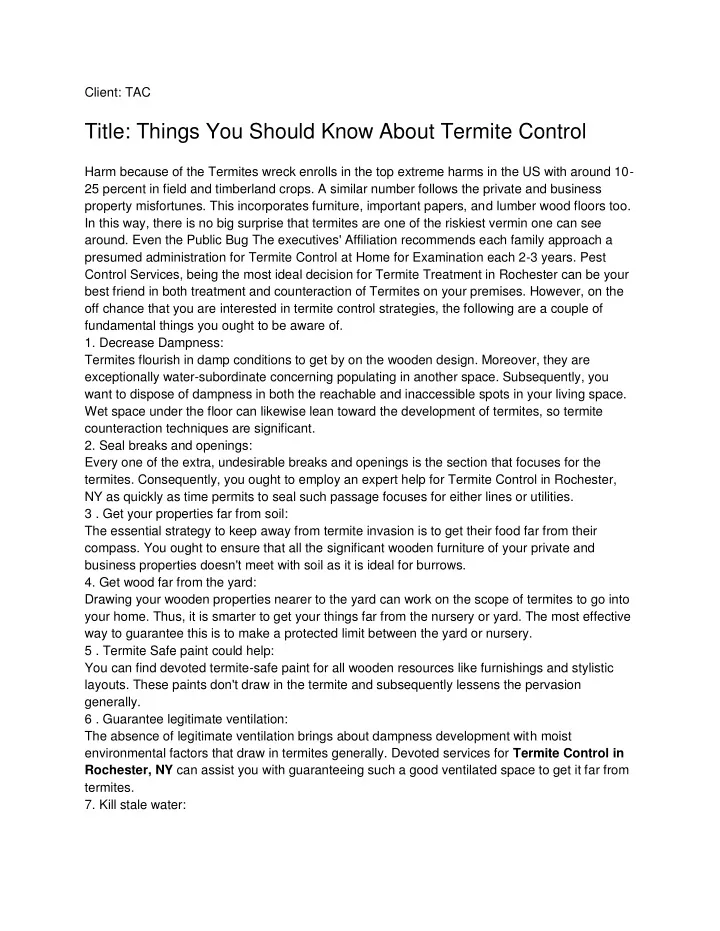 client tac title things you should know about