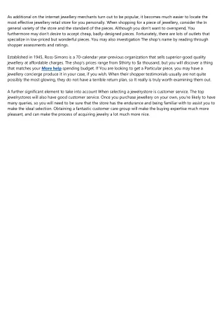 as additional on the internet jewellery merchants