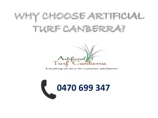 WHY CHOOSE ARTIFICIAL TURF CANBERRA?