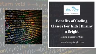 Benefits of Coding Classes For Kids  Brainy n Bright