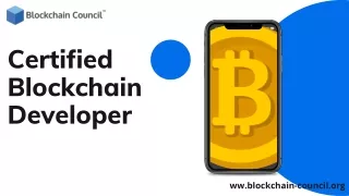 certified blockchain developer