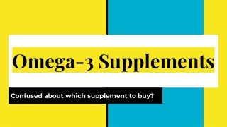 omega 3 supplements