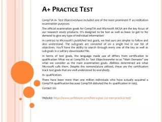 a practice test