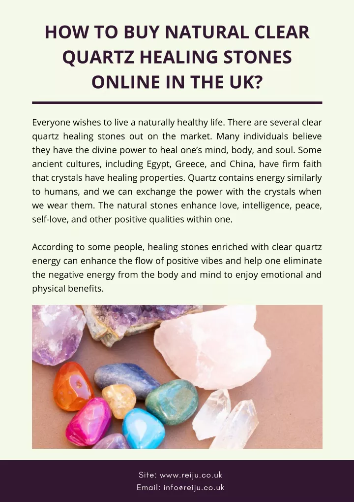 how to buy natural clear quartz healing stones