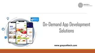On-Demand App Development Solutions