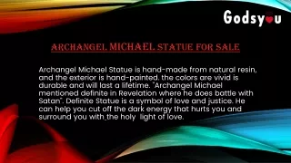 GODS YOU Archangel Michael statue for sale
