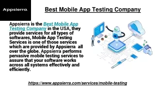 best mobile app testin g company