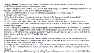 tvpayz review to generate easy sales commissions