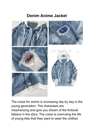 Denim Anime Jacket