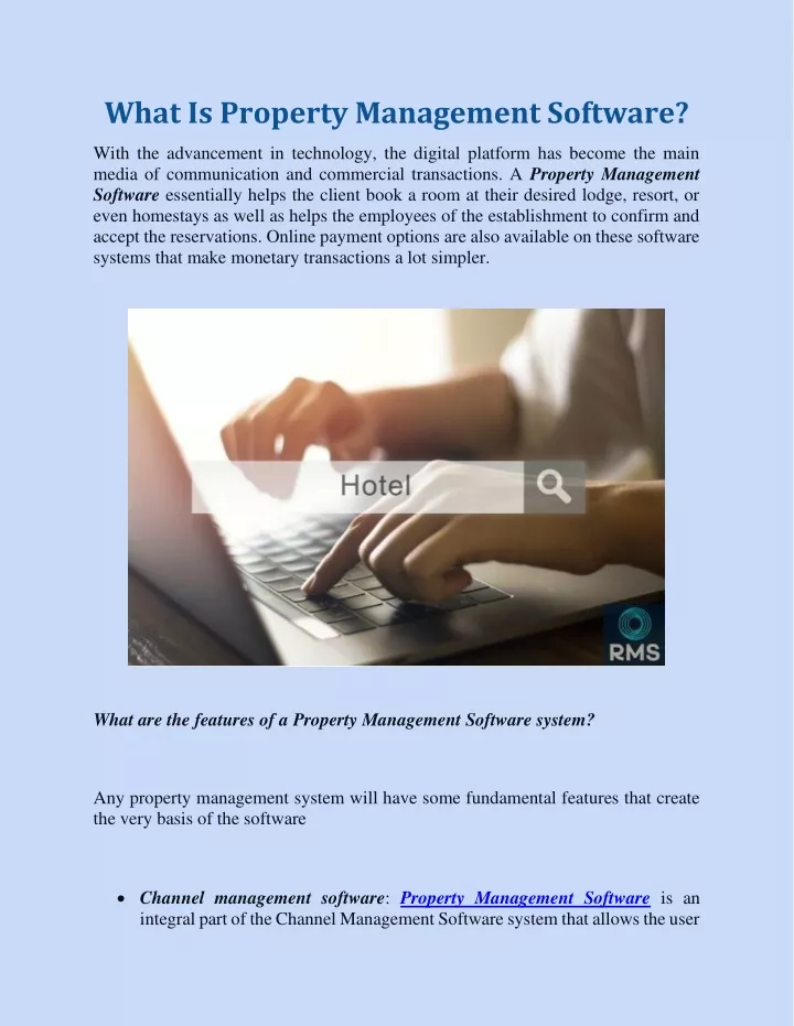what is property management software
