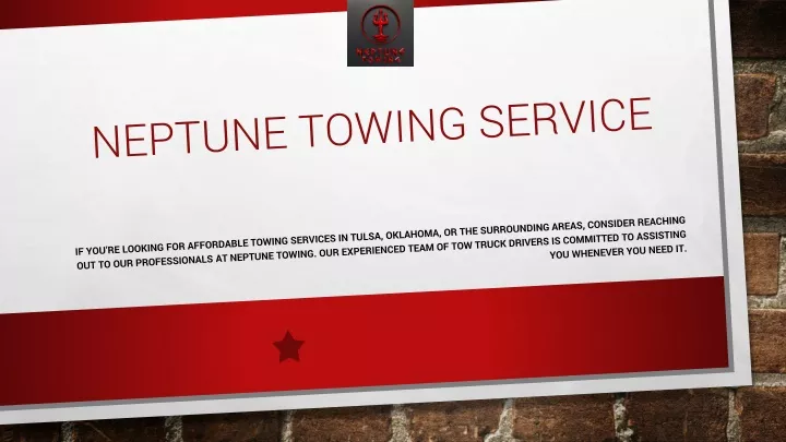 neptune towing service