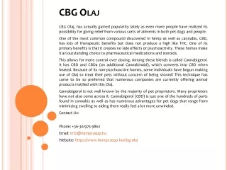 cbg olaj