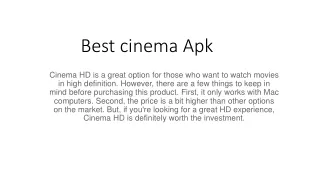 cinema HD