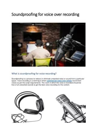 Commercial Voice Over Actor
