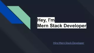 Hire Best Mern Stack Developer