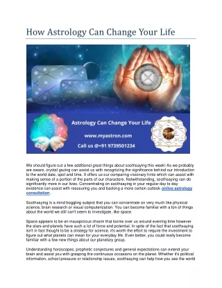 How Astrology Can Change Your Life