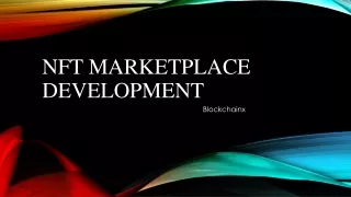 nft marketplace development