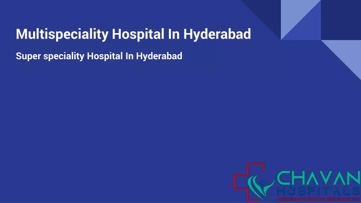 multispeciality hospital in hyderabad