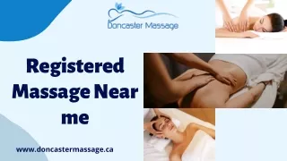 Registered Massage near Me- Handle Your Daily Stress!