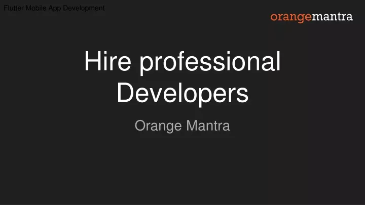 hire professional developers