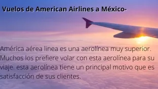 Vuelos de American Airlines a México
