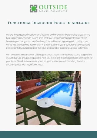 functional inground pools in adelaide
