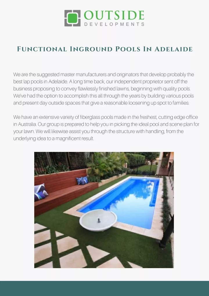 functional inground pools in adelaide
