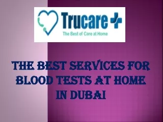 Blood Tests at Home Dubai