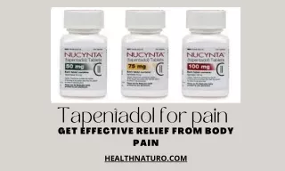 Tapentadol for pain