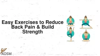 easy exercises to reduce back pain build strength