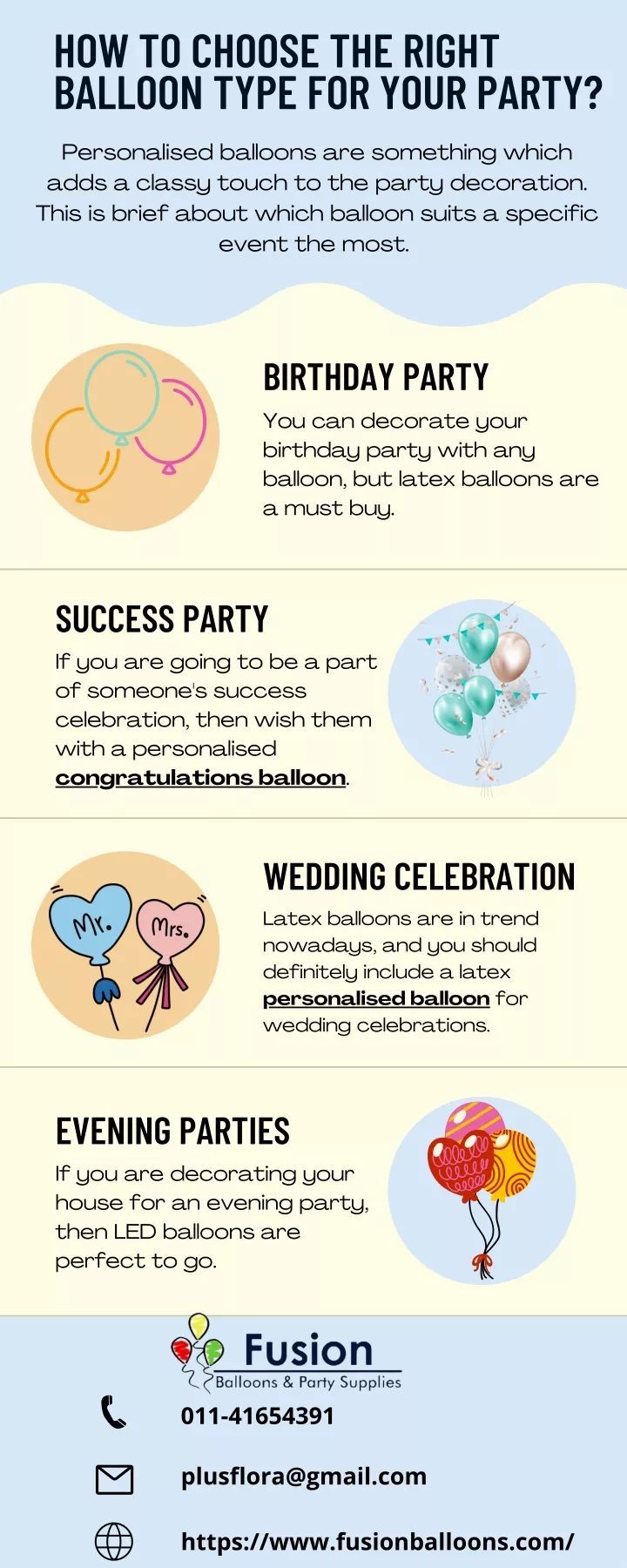 how to choose the right balloon type for your