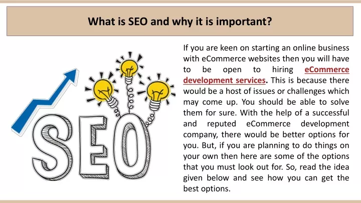 what is seo and why it is important