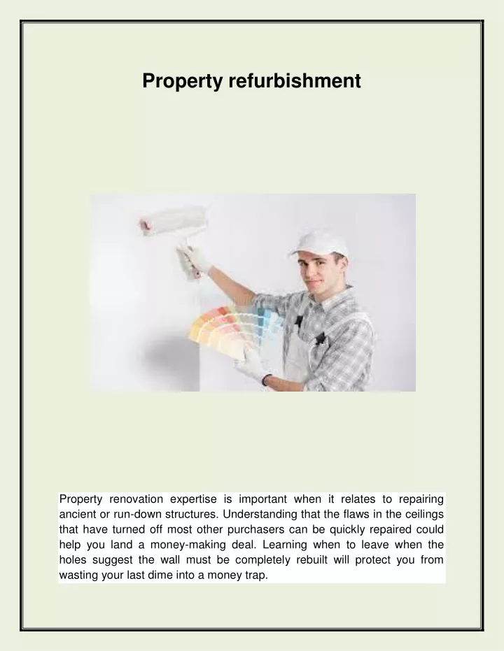 property refurbishment