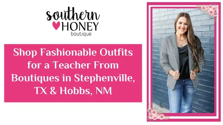 shop fashionable outfits for a teacher from