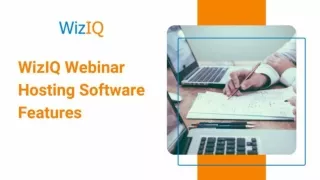 WizIQ Webinar Hosting Software Features