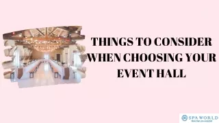 What is an event space
