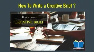 how to write a creative brief