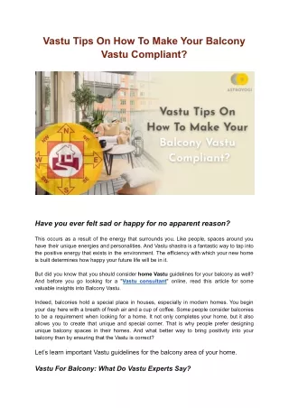 vastu tips on how to make your balcony vastu