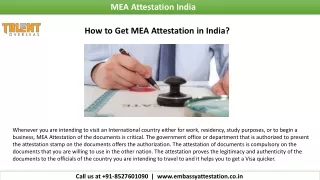 mea attestation india