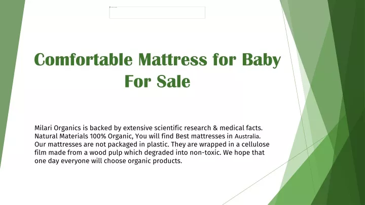 comfortable mattress for baby for sale