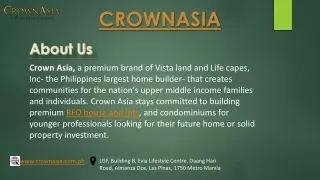 Reasons Why Cavite is Ideal for Condo Investments - Crown Asia