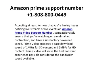 Amazon prime support number